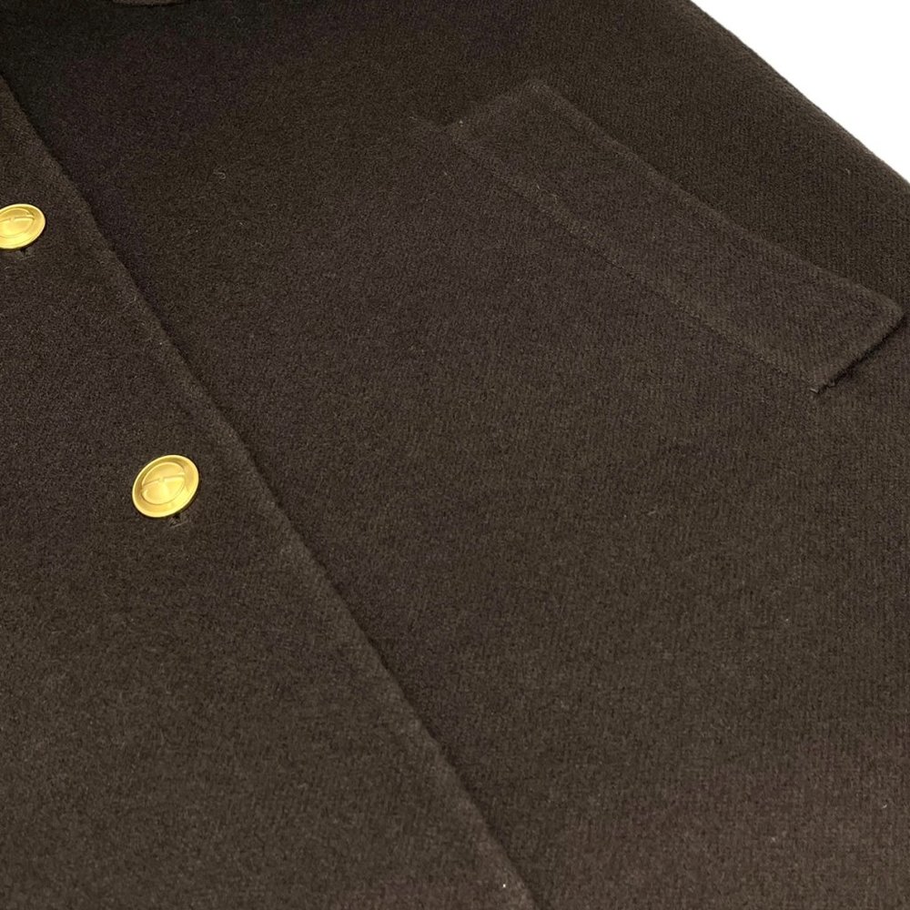 GUCCI Vintage  Interlocking Coat Brown Gold  Oversized - Picture 13 of 14